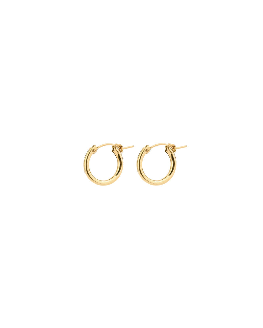 1948-Tube Hoops-Earrings-14k Gold Filled-15mm-Blue Ruby Jewellery-Vancouver Canada
