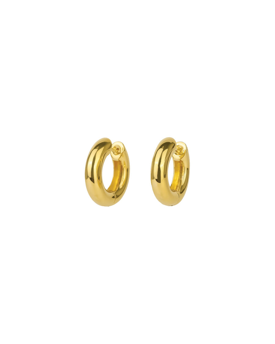 Tashi-Tube Hoops | 20mm-Earrings-14k Gold Vermeil-Blue Ruby Jewellery-Vancouver Canada