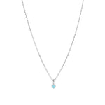 Tashi-Turquoise 6 Prong Necklace-Necklaces-Sterling Silver, Turquoise-Blue Ruby Jewellery-Vancouver Canada