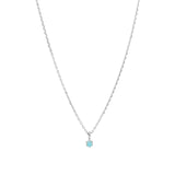 Tashi-Turquoise 6 Prong Necklace-Necklaces-Sterling Silver, Turquoise-Blue Ruby Jewellery-Vancouver Canada