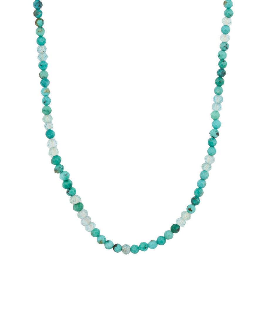 Gem Jar-Turquoise + Apatite Mix Necklace-Necklaces-14k Gold Filled, Turquoise-Blue Ruby Jewellery-Vancouver Canada