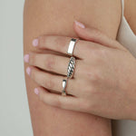Tashi-Twist Ring-Rings-Blue Ruby Jewellery-Vancouver Canada