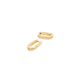 Jenny Bird-U-Link Earrings-Earrings-14k Gold Plated-Blue Ruby Jewellery-Vancouver Canada