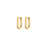 Jenny Bird-U-Link Earrings-Earrings-14k Gold Plated-Blue Ruby Jewellery-Vancouver Canada
