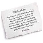 Unbreakable Talisman-Oxidized Sterling Silver-Blue Ruby Jewellery-Vancouver Canada