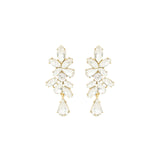 Olive & Piper-Valentina Earrings-Earrings-Oxidized Gold, Crystal-Blue Ruby Jewellery-Vancouver Canada