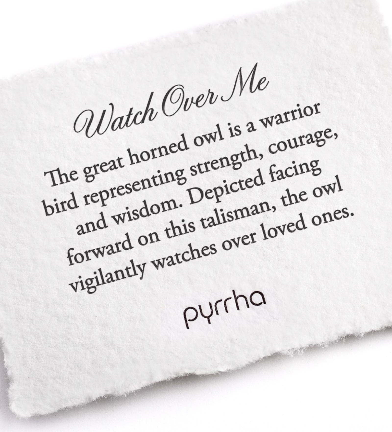 Watch Over Me Talisman-Oxidized Sterling Silver-Blue Ruby Jewellery-Vancouver Canada