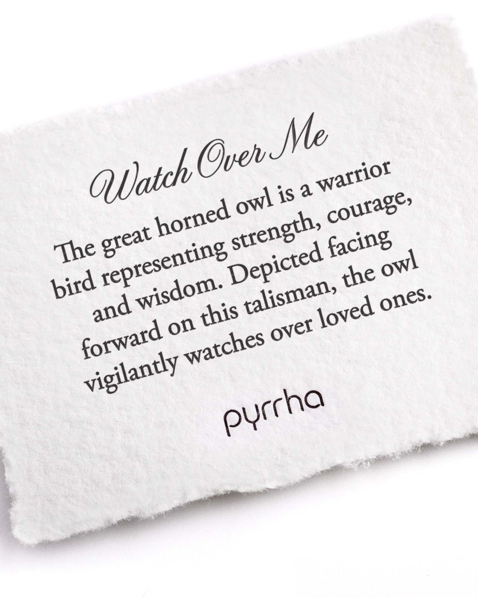 Watch Over Me Talisman-Oxidized Sterling Silver-Blue Ruby Jewellery-Vancouver Canada