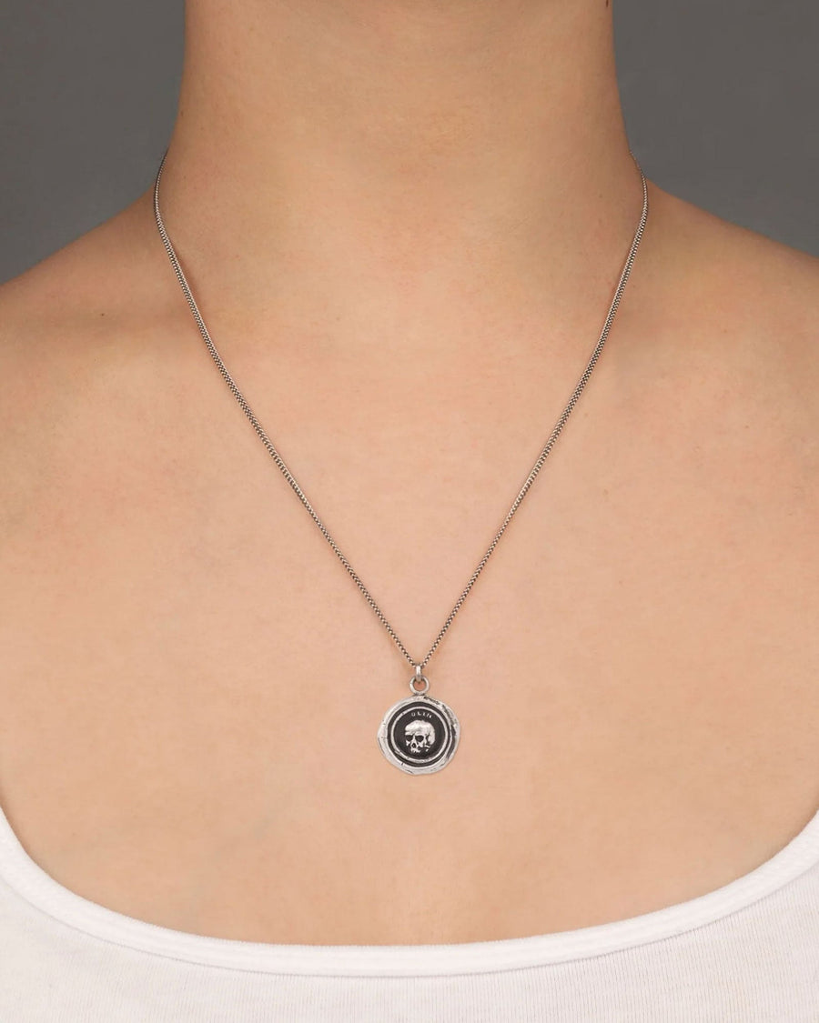 Pyrrha-What Once Was Talisman-Necklaces-Oxidized Sterling Silver-Blue Ruby Jewellery-Vancouver Canada