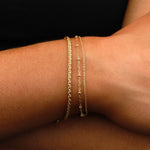 1948-Wheat Chain Bracelet-Bracelets-14k Gold Filled-Blue Ruby Jewellery-Vancouver Canada