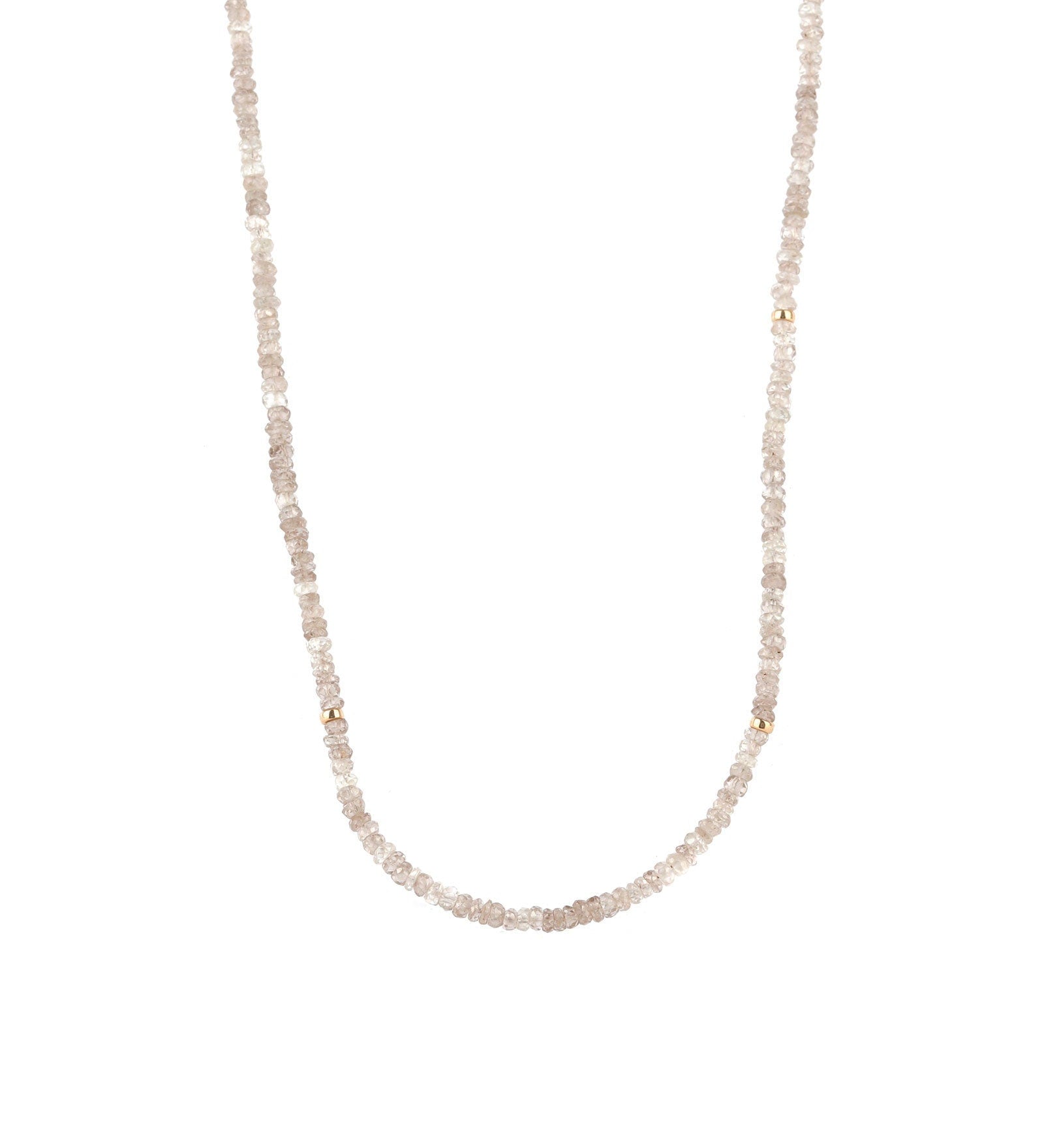 Gem Jar-White Zircon Stone Necklace-Necklaces-14k Gold Filled, White Zircon-Blue Ruby Jewellery-Vancouver Canada