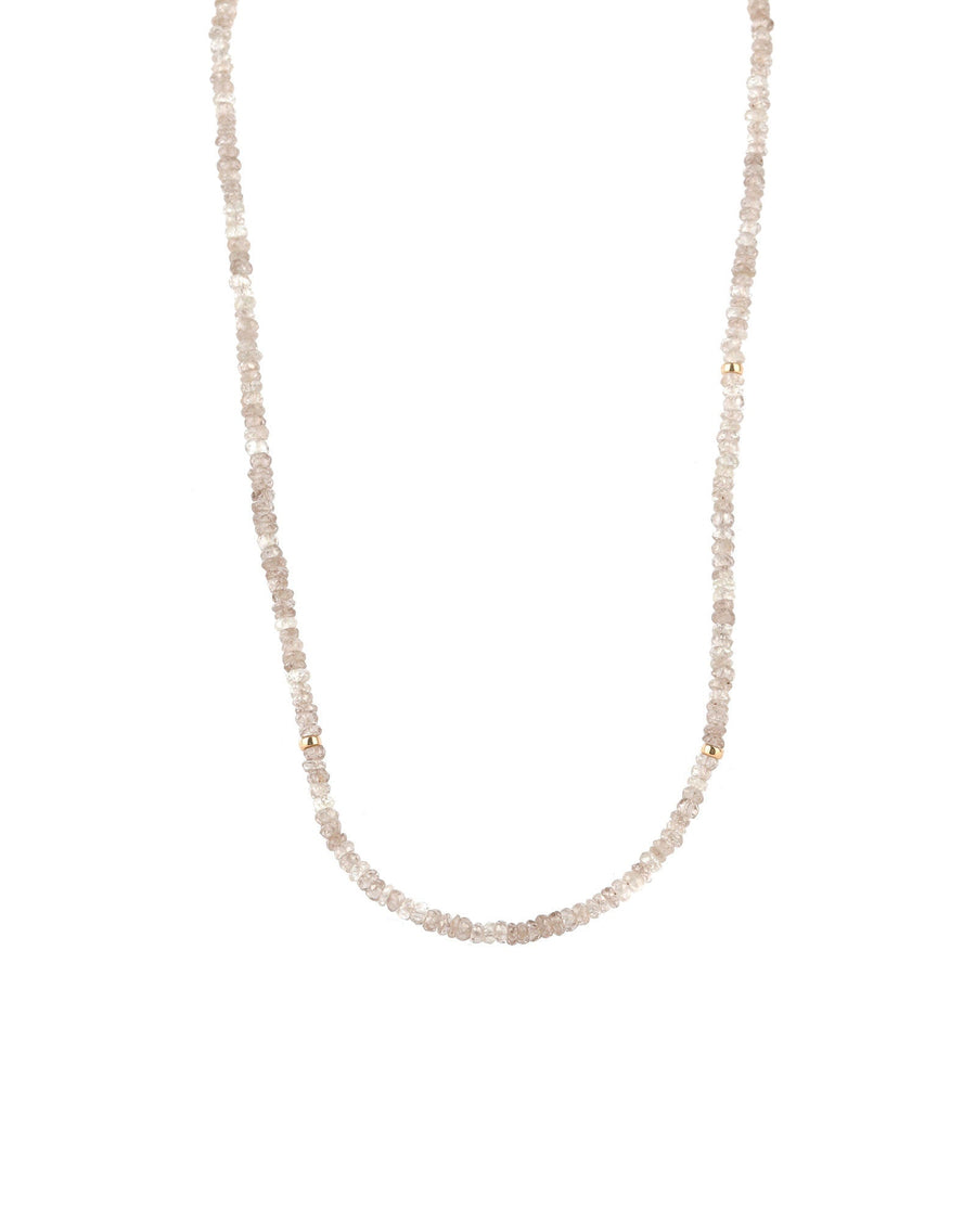 Gem Jar-White Zircon Stone Necklace-Necklaces-14k Gold Filled, White Zircon-Blue Ruby Jewellery-Vancouver Canada