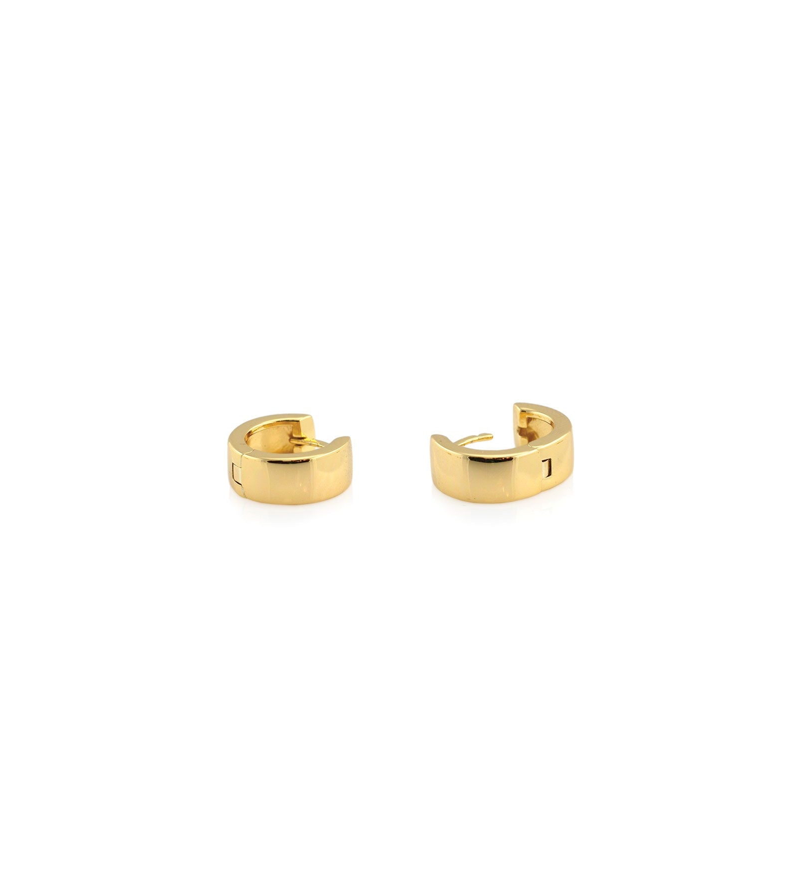 Kris Nations-Wide Hoop Earrings | 12mm-Earrings-18k Gold Vermeil-Blue Ruby Jewellery-Vancouver Canada