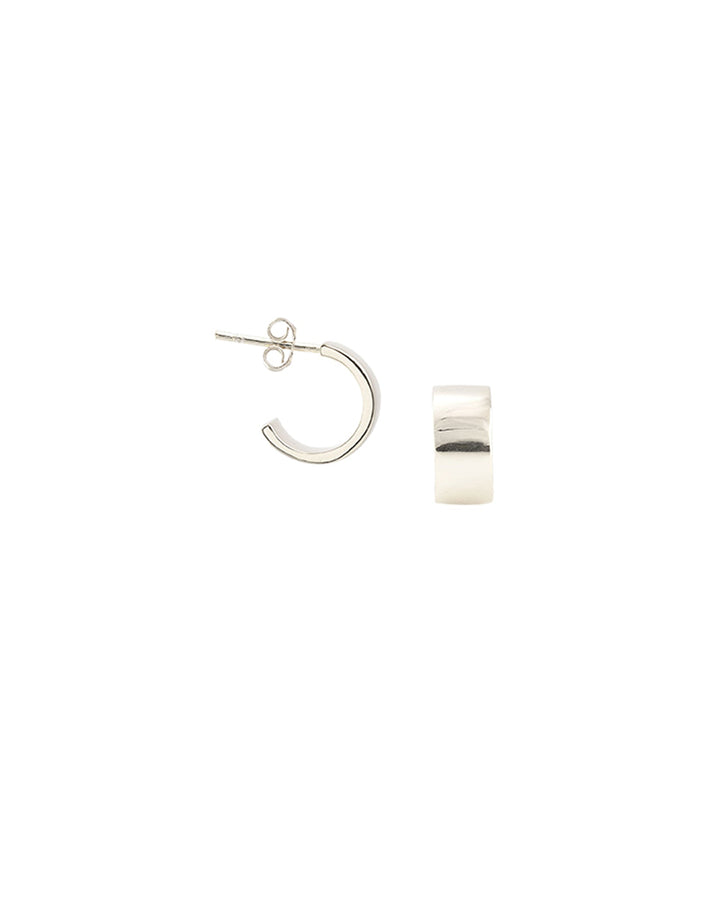 Kris Nations-Wide Hoop Earrings-Earrings-Silver-Blue Ruby Jewellery-Vancouver Canada