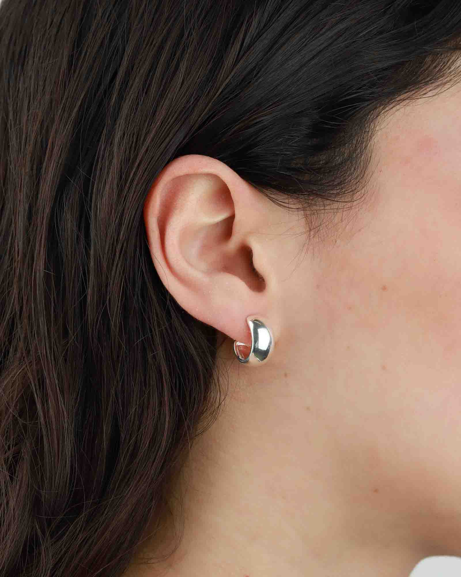 Tashi-Wide Hoops I 12mm-Earrings-Sterling Silver-Blue Ruby Jewellery-Vancouver Canada