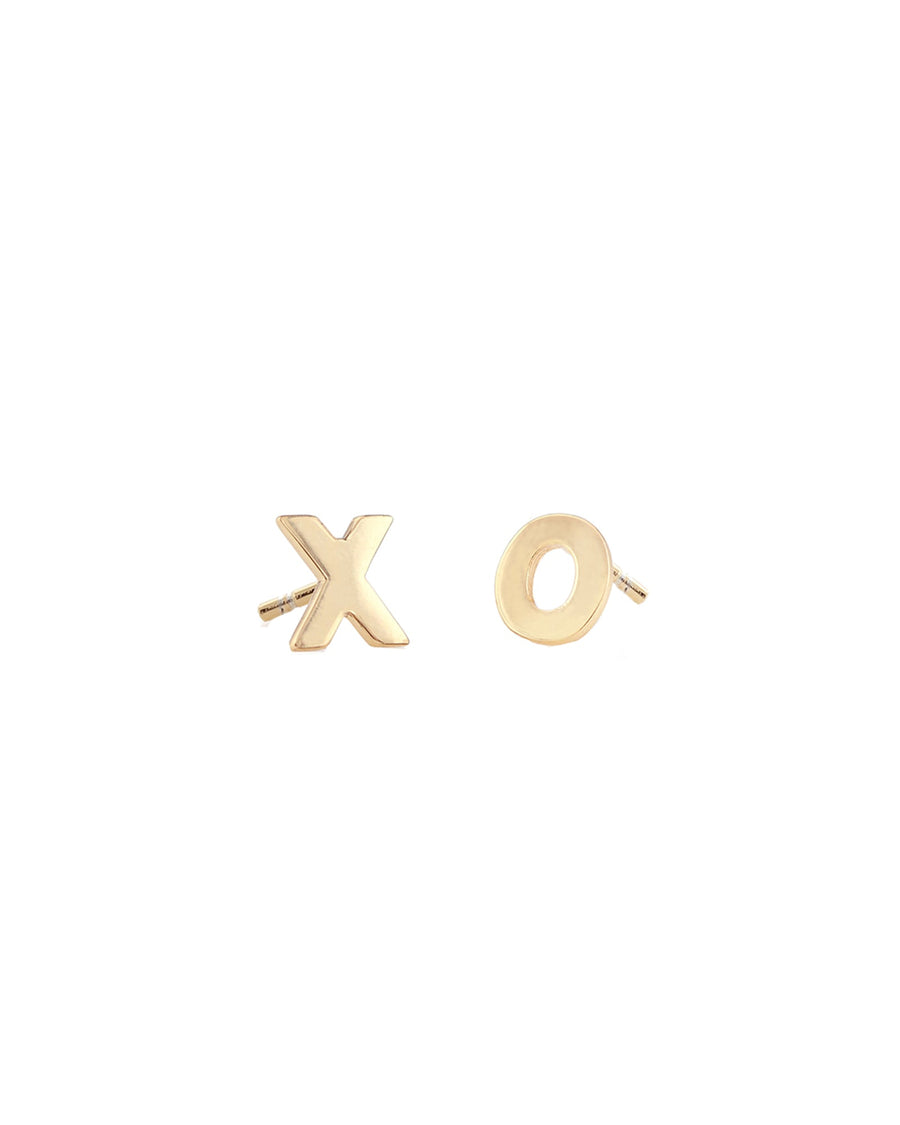 Kris Nations-XO Stud Earrings-Earrings-18k Gold Vermeil-Blue Ruby Jewellery-Vancouver Canada