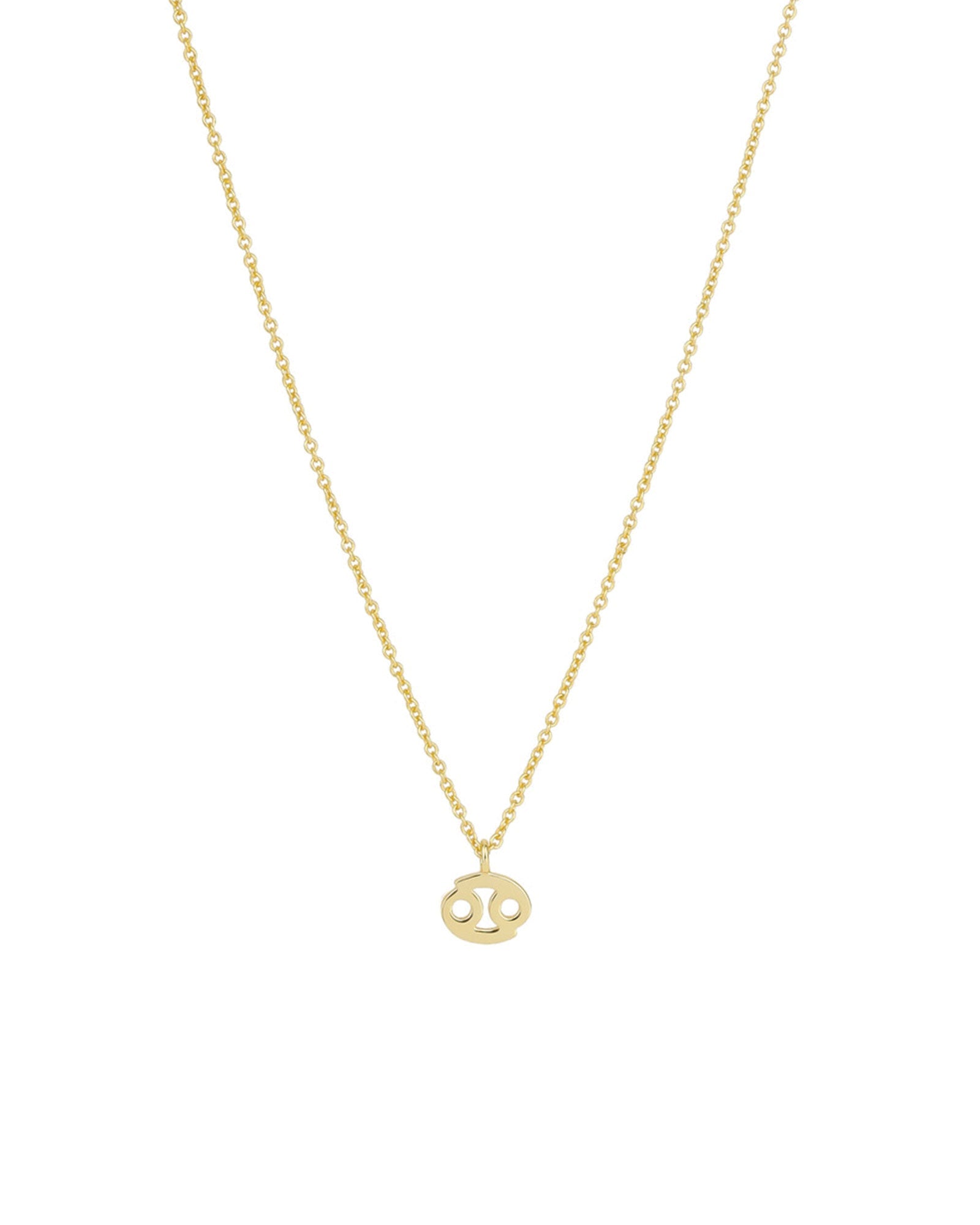 Quiet Icon-Zodiac Necklace-Necklaces-14k Gold Vermeil-Cancer-Blue Ruby Jewellery-Vancouver Canada