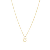 Quiet Icon-Zodiac Necklace-Necklaces-14k Gold Vermeil-Taurus-Blue Ruby Jewellery-Vancouver Canada