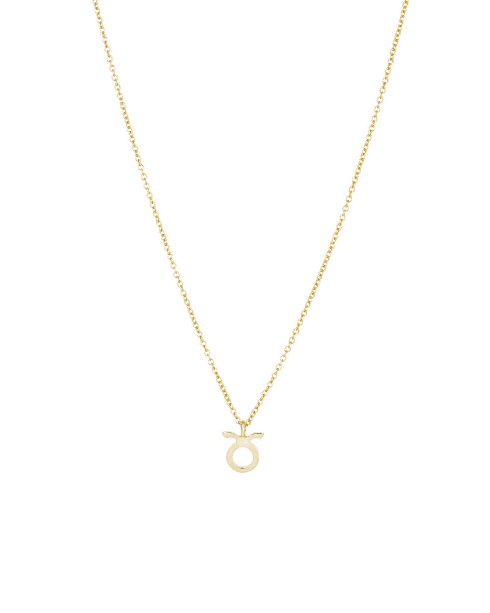 Quiet Icon-Zodiac Necklace-Necklaces-14k Gold Vermeil-Taurus-Blue Ruby Jewellery-Vancouver Canada