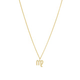Quiet Icon-Zodiac Necklace-Necklaces-14k Gold Vermeil-Virgo-Blue Ruby Jewellery-Vancouver Canada