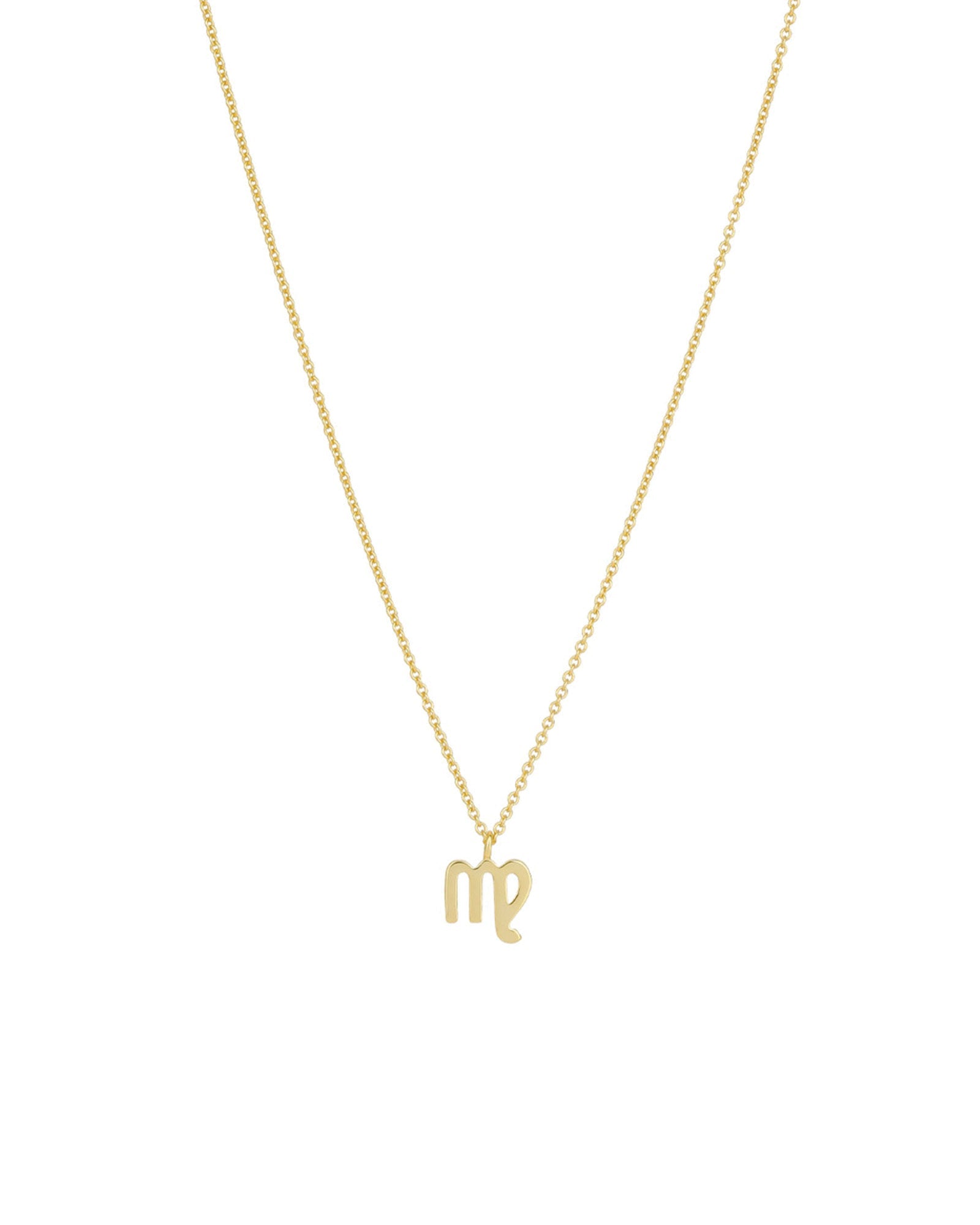 Quiet Icon-Zodiac Necklace-Necklaces-14k Gold Vermeil-Virgo-Blue Ruby Jewellery-Vancouver Canada
